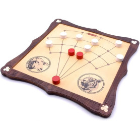 Brimtoy Lambs and Tigers Jeu de société traditionnel en bois