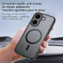 Effcotuo Magnétique Coque pour Xiaomi POCO X8 Pro 5G Case avec MagSafe avec Verre Trempé Protection écran Anti-Chute Silicone So