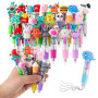 Yoosso Pack de 24 Stylos 4 Couleurs Thème Animalier - Idéal Sachet Anniversaire Cadeau Anniversaire Invites