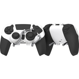 EXknight Leverback Palettes Mécanique FPS, Palettes de Jeu à Boutons Arrière pour Manette PS5 (Blanc)