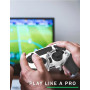 EXknight Leverback Palettes Mécanique FPS, Palettes de Jeu à Boutons Arrière pour Manette PS5 (Blanc)