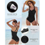 Maillot de Bain Femme 1 Piece Grande Taille Ventre Plat Maillot'de Bain Une Pièce Ronde Amincissant Push Up Rembourré | 1 Piece,