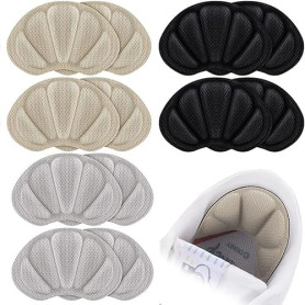Tsathoggua Lot de 6 Paires Coussinets, Protection Chaussure Homme et Femme, Inserts de Talons, épais, Autocollants, pour l'arriè