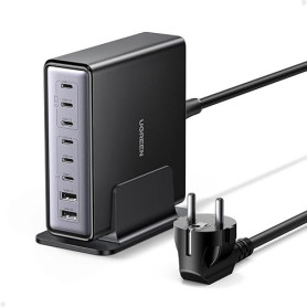 UGREEN Zapix 200W 8 Ports Chargeur USB C Rapide Station de Charge Bureau GaN Tech 100W Compatible avec iPhone 17 Pro Max Air 16