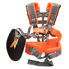QKTYB Harnais Debroussailleuse, Universelle Réglable Harnais pour Debroussailleuse, Rembourrée Confortable Double Harnais de Déb