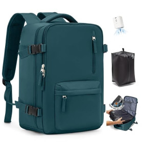 SZLX Sac à Dos Sous Vide Voyage 40x30x20 avec pompe Bagage Cabine 40x30x20 pour Ryanair Wizz air Bagage à Main Femme Sac à Dos p