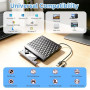 Lecteur CD DVD Externe pour PC USB 3.0 et Type C, Graveur Externe Optique Portable CD/DVD +/- RW Drive, Transmission Rapide DVD