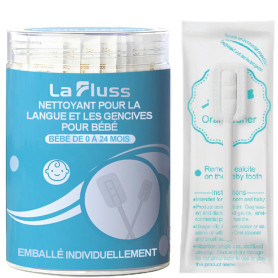 La Fluss Lot de 30 nettoyeurs bucco-dentaires pour bébé de 0 à 24 mois