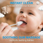 MNYXIS 35 Pièces Nettoyant Pour La Bouche De Bébé, Coton Tige Bébé, Dent Bébé, Bâtonnets de soins bucco-dentaires, Éponge de Net