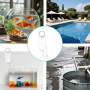 Lancoon Tuya Détecteur de niveau d'eau WiFi Smart Sensor Alarme Double Sonde Volume Fort Surveillance d'alerte avec ligne de dét