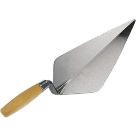 Spear & Jackson 10510B Truelle de Maçon 254 mm (10 Pouces), Lame en Acier Carbone, Manche en Bois, Col de Cygne Relevé pour Maço