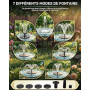 Fontaine Solaire Extérieure de Jardin Flottante, Fontaine Solaire pour Bassin avec 7 Jets d’Eau, Éclairage RGB, Fontaine à Eau S