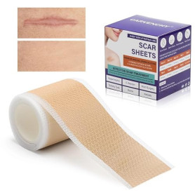Pansement Silicone Cicatrice (1.6"x59"-1.5M), Silicone Scar Sheets, Feuilles de Cicatrice en Silicone, Silicone Scar Tape pour l
