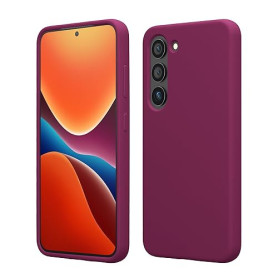 kwmobile Housse Compatible avec Samsung Galaxy S23 Coque - Housse de téléphone Protection Souple en TPU Silicone - Bordeaux Viol