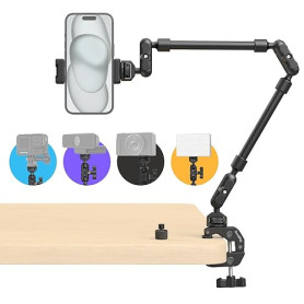 SMALLRIG 56cm Bras Magique avec Super Clamp, Phone Holder Aérien, Support et Pince Caméra Flexibles pour Bureau, Boom Arm Articu