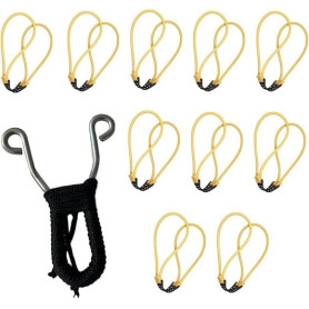 Elastique Lance Pierre Adulte Puissant 10Pcs Élastique Slingshot Bande，Fronde De Chasse Elastique Carré Pour Lance Pierre Fronde