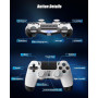 RUIZHI Sans Fil Manettepour P-S4 - Contrôleur pour Playstation-4 compatible avec PS-4/Pro/Slim/PC, Gamepad avec Double Vibration