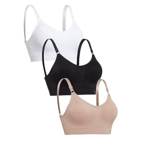 Channo Soutien-Gorge de Sport Confortable et décontracté en sans Armatures et sans Couture, avec Rembourrage Amovible | avec Rem
