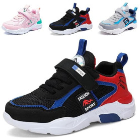 Basket Enfant Garcon Basket Fille Mode Respirant Sport Runing Shoes Chaussures de Sport et Course Confortable Kids Sneakers Unis