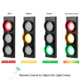 Feu de Circulation Appliques Murales L'industrie Rétro Bar Tricolore Lampe Voyant D'avertissement avec Interrupteur à Distance S