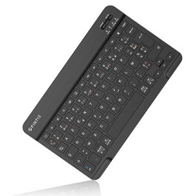 FINTIE Clavier sans Fil Bluetooth 10 Pouces, [AZERTY Français] Clavier Léger Fin Keyboard pour iPad, Android Tablette Samsung Ga