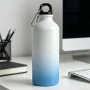 MR.R Bouteille de sport vierge en aluminium pour sublimation - 600 ml - Bleu et blanc - Pour impression par sublimation