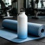 MR.R Bouteille de sport vierge en aluminium pour sublimation - 600 ml - Bleu et blanc - Pour impression par sublimation