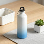 MR.R Bouteille de sport vierge en aluminium pour sublimation - 600 ml - Bleu et blanc - Pour impression par sublimation