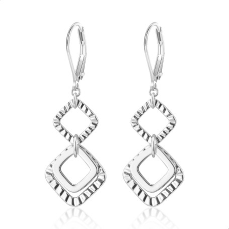 ALEXCRAFT Boucles d'OreilleFemme Perles Argent 925/Or Pendante Longues, Plaqué Or 14 Carats, Cadeaux Bijoux