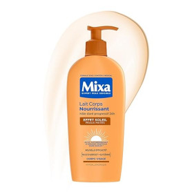 MIXA - Autobronzant - Lait Corps Nourrissant Effet Soleil - Autobronzant Progressif 24H - Nutrition - Beurre de Karité & Huile d