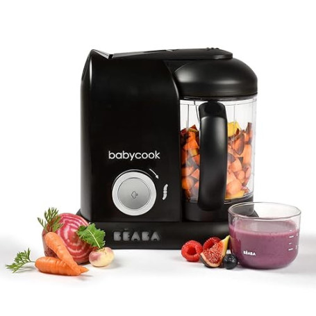 BÉABA, Babycook Solo, Robot Bébé 4 en 1 Mixeur-Cuiseur, Cuisson Vapeur, Diversification alimentaire, Petits pots bébé maison, No