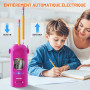 Taille-crayon électrique entièrement automatique avec réservoir, pour crayons de 7 à 11,5 mm, portable et sûr, rechargeable pour