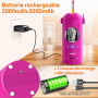 Taille-crayon électrique entièrement automatique avec réservoir, pour crayons de 7 à 11,5 mm, portable et sûr, rechargeable pour