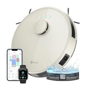 Lefant M1 Robot Aspirateur Laveur 2 en 1 5500Pa, Navigation LiDAR avec Cartographie Multi-étage, Zones Virtuelles, Commande Alex