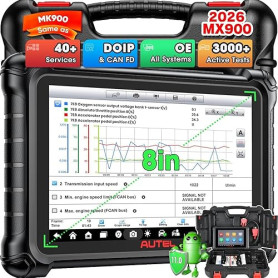 Autel Scanner MaxiCheck MX900 Diagnostic Auto, 2026 Bidirectionnel Identique à MaxiCOM MK900 MK900BT, Ver Supérieures à MK808BT