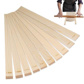 Guides de Rouleau à Pâtisserie en Bois pour Poterie,3/5/7/10/12 mm Bâtons de Guidage de Roulement de Poterie,Guides de Rouleau d