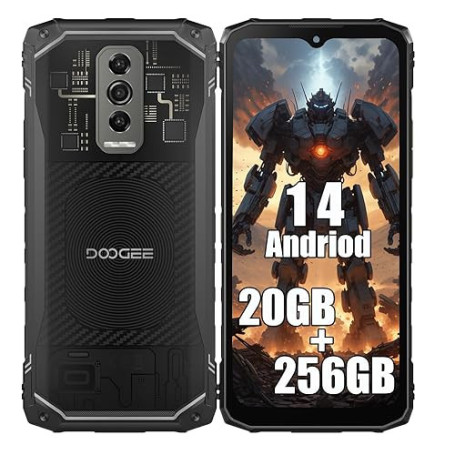 DOOGEE Blade 10 Ultra 4G Téléphones Portables Débloqués, 20 Go + 256 Go, 6,56", AI 50MP + 8MP, Batterie 5150mAh, Android 14 Smar