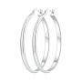 RANKEEF 3 mm de large Boucles d'oreilles femme or,creoles argent femme, creole plaqué or, hypoallergéniques, Boucles d'oreilles 