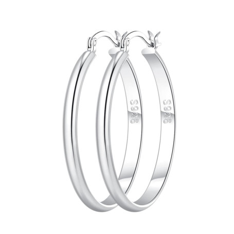 RANKEEF 3 mm de large Boucles d'oreilles femme or,creoles argent femme, creole plaqué or, hypoallergéniques, Boucles d'oreilles 