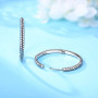 MISEFF Boucles d'oreilles créoles en argent sterling 925 hypoallergéniques pour femme - Bijoux minimalistes pour le quotidien
