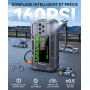Booster Batterie Voiture 12V 9000A, Démarreur Portable pour Essence & Diesel Jusqu’à 12L, Jump Starter avec Compresseur 160 PSI,