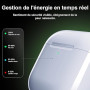 Étui de Chargement sans Fil de Remplacement Compatible avec Les AirPods 4, 450 mAh étui de Chargement avec Bouton Bluetooth pour