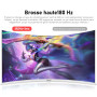Gawfolk Écran PC 27 Pouces incurvé 180Hz Gaming Computer Moniteur, 1800R,1ms，FHD 1080p, 178 ° Grand Angle,Haut-Parleur intégré, 