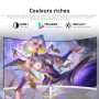 Gawfolk Écran PC 27 Pouces incurvé 180Hz Gaming Computer Moniteur, 1800R,1ms，FHD 1080p, 178 ° Grand Angle,Haut-Parleur intégré, 