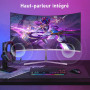 Gawfolk Écran PC 27 Pouces incurvé 180Hz Gaming Computer Moniteur, 1800R,1ms，FHD 1080p, 178 ° Grand Angle,Haut-Parleur intégré, 