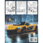 Sports Car Coloring Book for Adults and Kids: Classic, American Muscle, JDM, Exotic, Luxury, Race, and Super Cars Coloring Pages