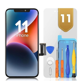 bokman Écran pour iPhone 11, 6.1 Pouces LCD Affichage FHD et Remplacement de l'écran Tactile (Face ID, True Tone Programmable)