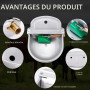 MOGOULUA Abreuvoir automatique avec valve flottante en cuivre,Grande capacité,En acier inoxydable,Abreuvoir pour bovins,Abreuvoi