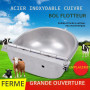 MOGOULUA Abreuvoir automatique avec valve flottante en cuivre,Grande capacité,En acier inoxydable,Abreuvoir pour bovins,Abreuvoi