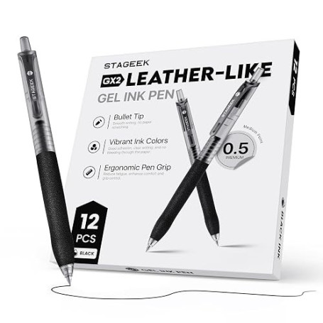 STAGEEK Stylo à encre gel G2 (noir)